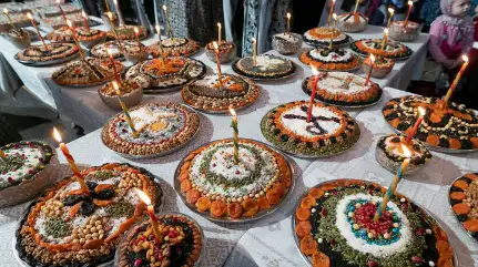 Служба святому Феодору Тирону и благословение колива