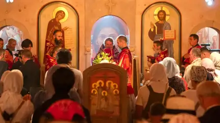 День святых Царственных страстотерпцев в монастыре