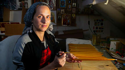 В свечной мастерской