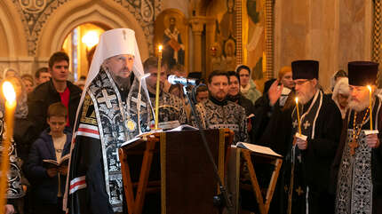 На чтении Великого канона