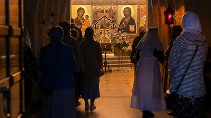 На литургии Преждеосвященных Даров