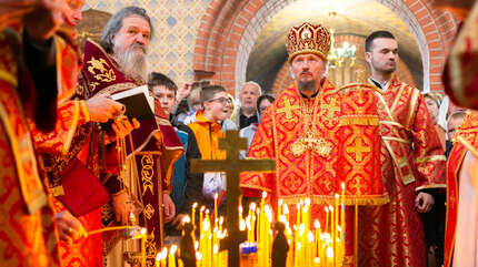 Архиерейское богослужение на Радоницу