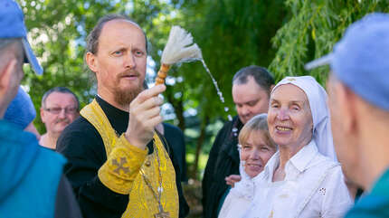 В домовом храме Архангела Михаила