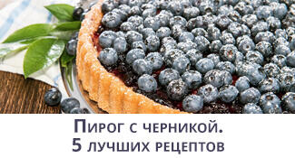 Пирог с черникой. 5 лучших рецептов