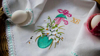 Вышивка «Пасхальная салфетка»