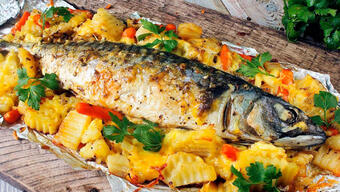 Вкусная скумбрия в духовке