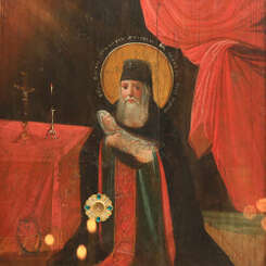 В нашем монастыре появилась икона прп. Стилиана с частицей его мощей