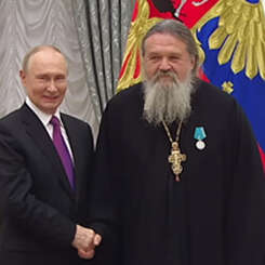Духовник нашего монастыря о. Андрей Лемешонок удостоен медали Пушкина