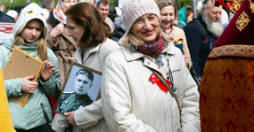 бессмертный полк в монастыре