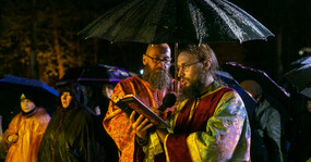 ночная литургия в лесу