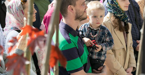 папа с малышом