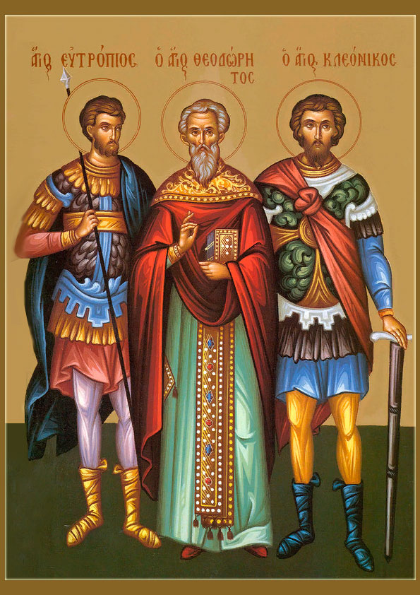 Мчч. Евтропий, Клеоник и Василиск