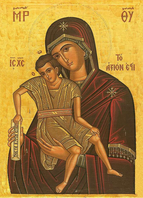 Икона Божией Матери, именуемая «Достойно есть»