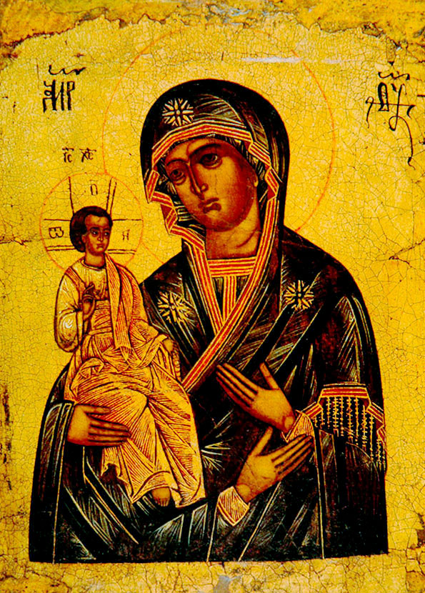 Икона Божией Матери, именуемая «Троеручица»