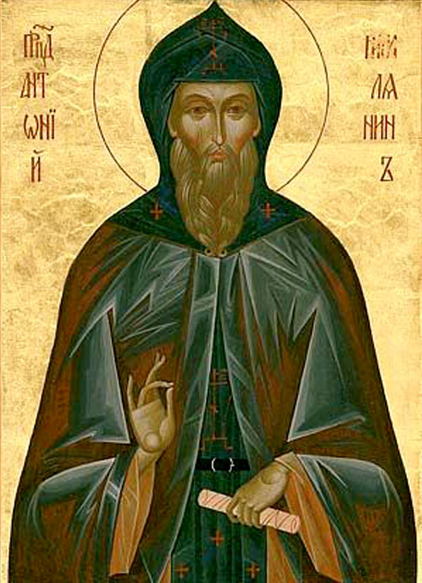 Прп. Антоний Римлянин, Новгородский, чудотворец