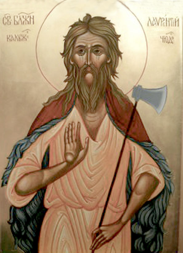 Блж. Лаврентий, Христа ради юродивый, Калужский