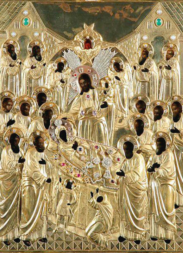 Икона Успения Божией Матери Пюхтицкая 