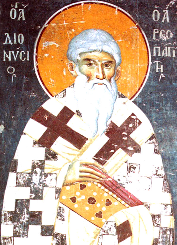 Сщмч. Дионисий Ареопагит, еп. Афинский