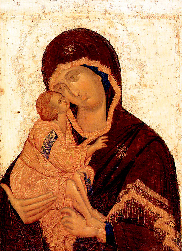 Донская икона Божией Матери (XIV в. Государственная Третьяковская галерея, Москва)