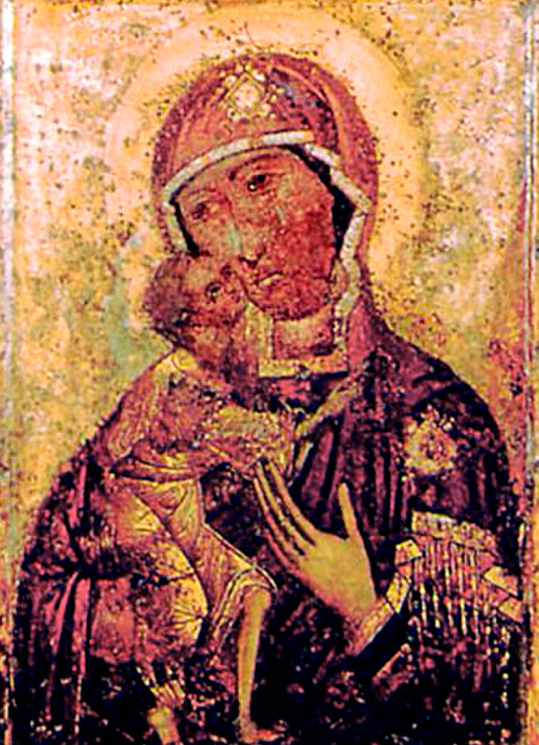Феодоровская икона Божией Матери (XII в. Богоявленско-Анастасиин собор, Кострома, Россия)
