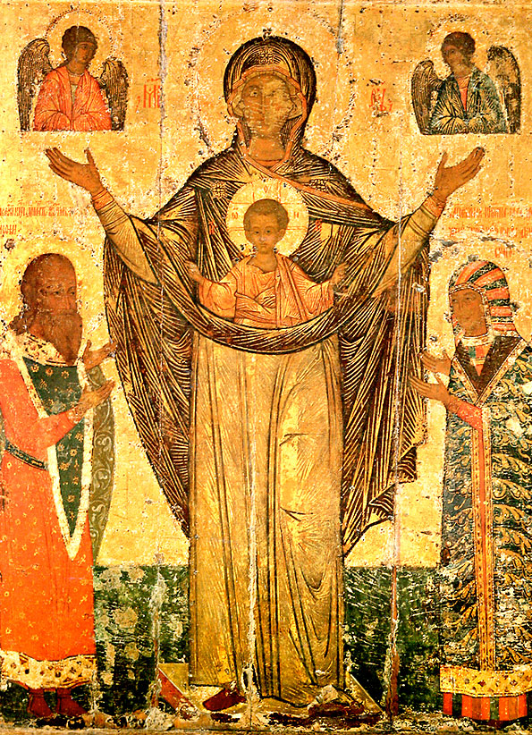 Мирожская икона Божией Матери (XVI в. Псковский музей-заповедник, Псков, Россия)