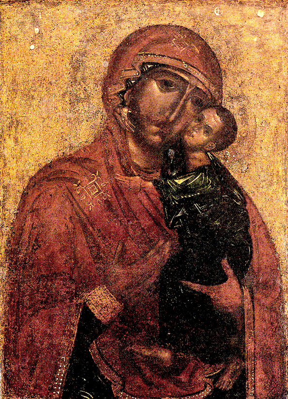Толгская икона Божией Матери (Ок. 1314 г.  Крестовоздвиженский храм, Толгский монастырь, Ярославль, Россия)
