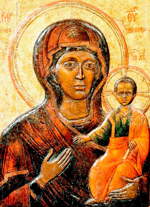 Влахернская икона Божией Матери (XV в. Успенский собор Московского Кремля)