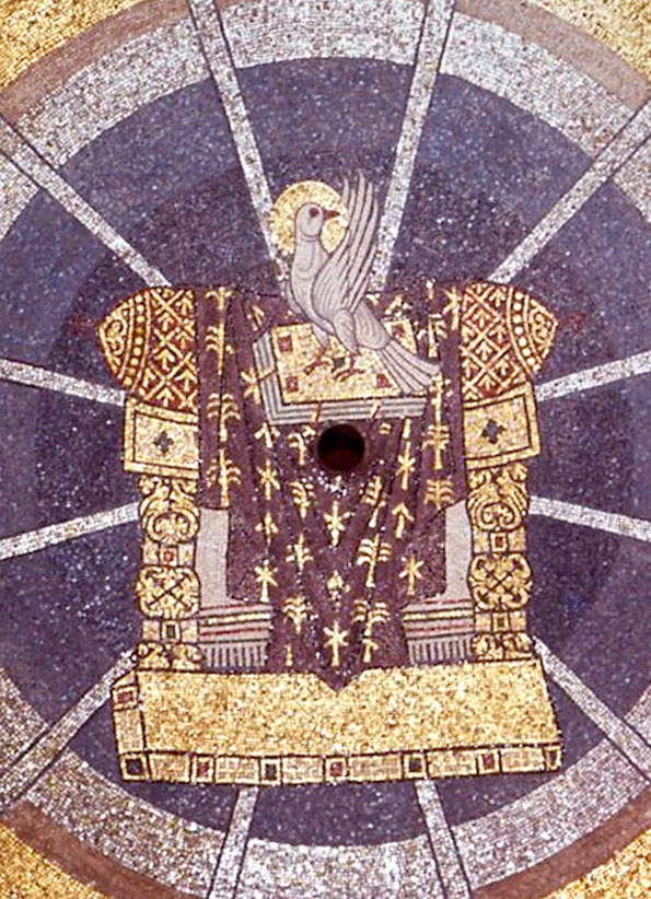 Святой Дух (Фрагмент мозаики «Сошествие Св. Духа на Апостолов». XIII в. Собор Св. Марка, Венеция)