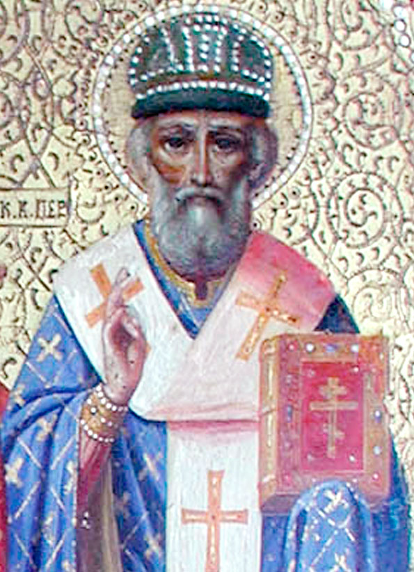 Свт. Иона, епископ Великопермский, Устьвымский (Фрагмент иконы. XIX в. Пермь)