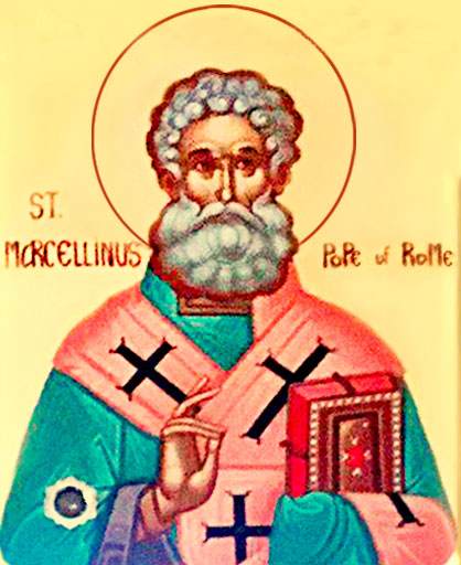 cвященномученик Маркеллин, папа Римский