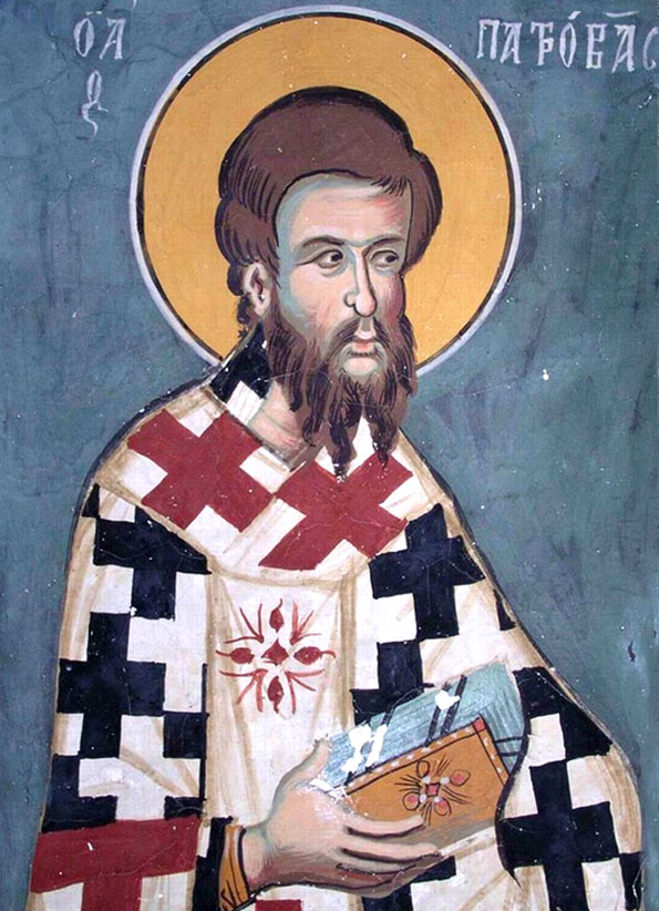 Ап. от 70-ти Патров  (Фрагмент фрески. 1400 г. Мон. Святого Иоанна Лампадиста, Кипр)