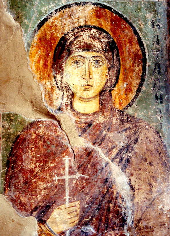 Мц. Наталия (Фрагмент фрески. XII в. Софийский собор, Киев)