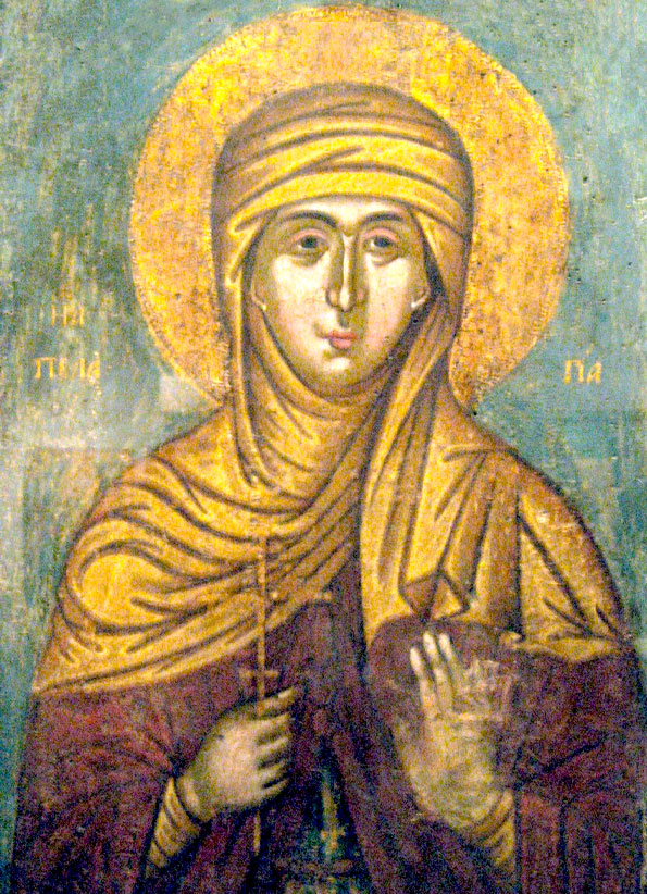 Прп. Пелагия (Критская икона. XVI в.)