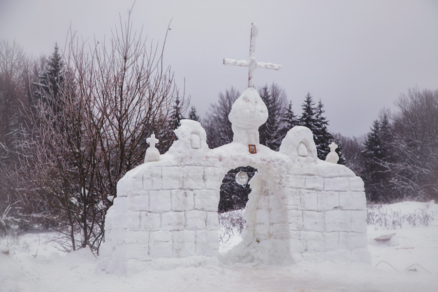 фигуры из снега