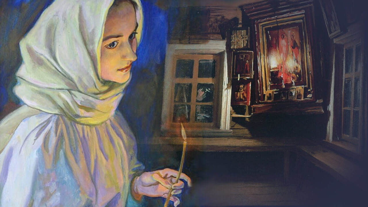 Молящаяся женщина в живописи