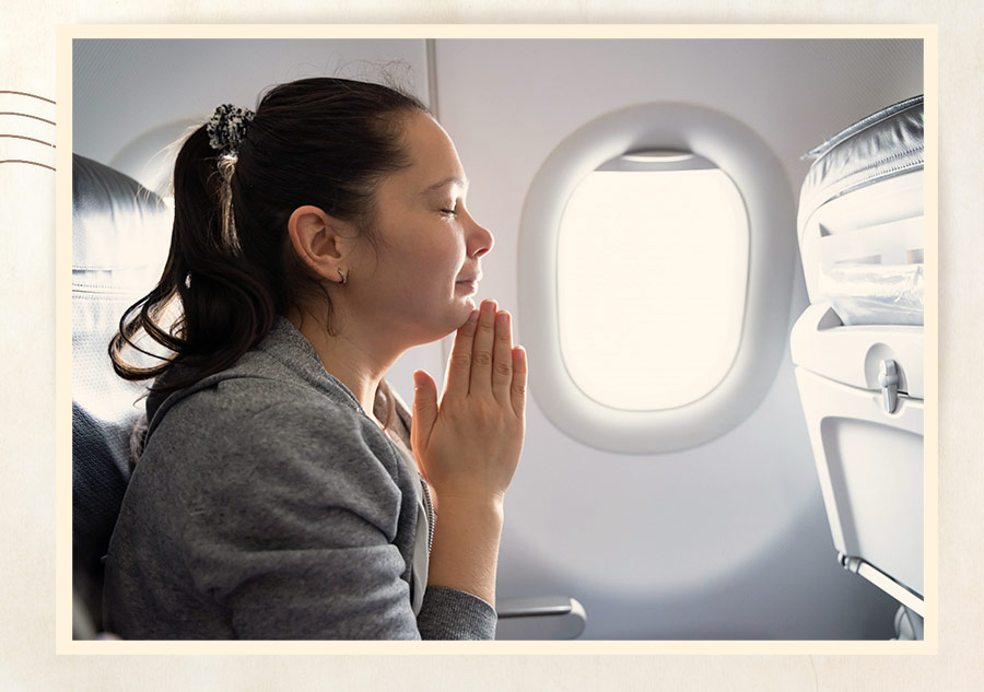 молитва в самолете