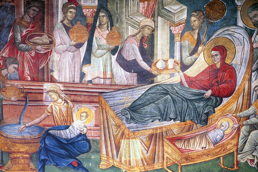 фреска Рождество Пресвятой Богородицы