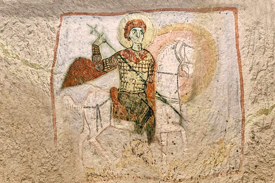 Великомученик Георгий, фреска