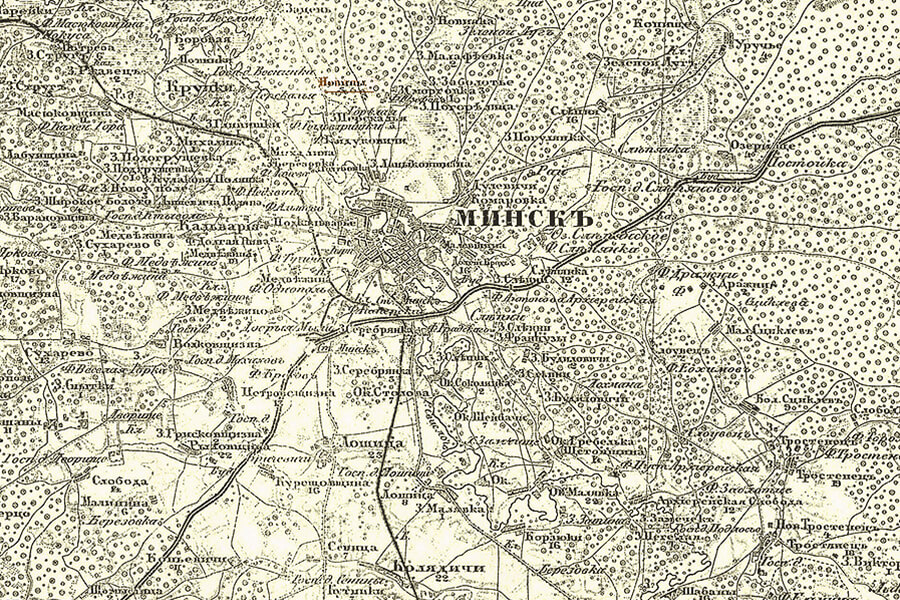старая карта города минска