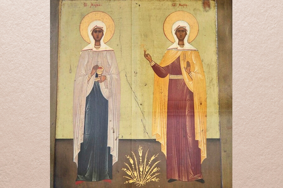 Икона святых Марфы и Марии 
