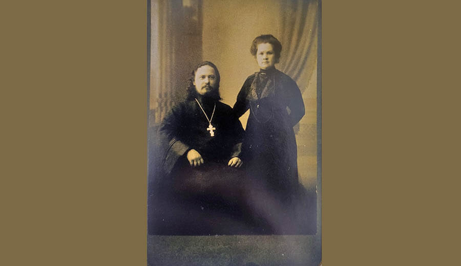 отец Сергий Родаковский с матушкой Ксенией 