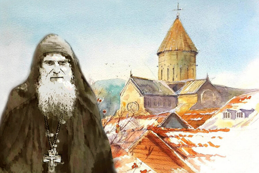 рисунок монастырь старец Гавриил 