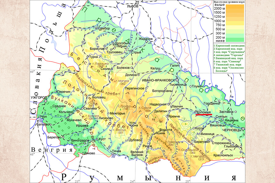 Этническая карта закарпатья