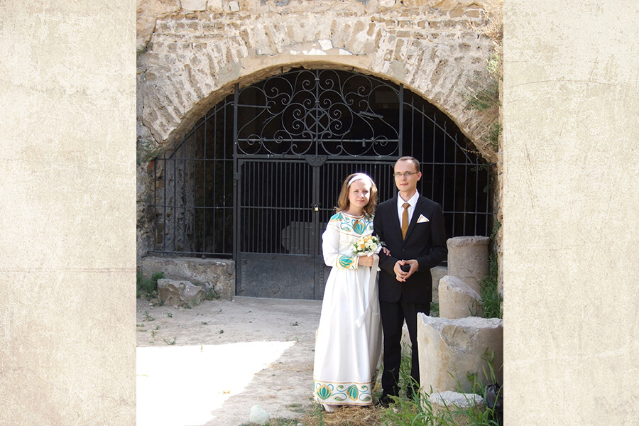 в день Венчания в храме в Тунисе 