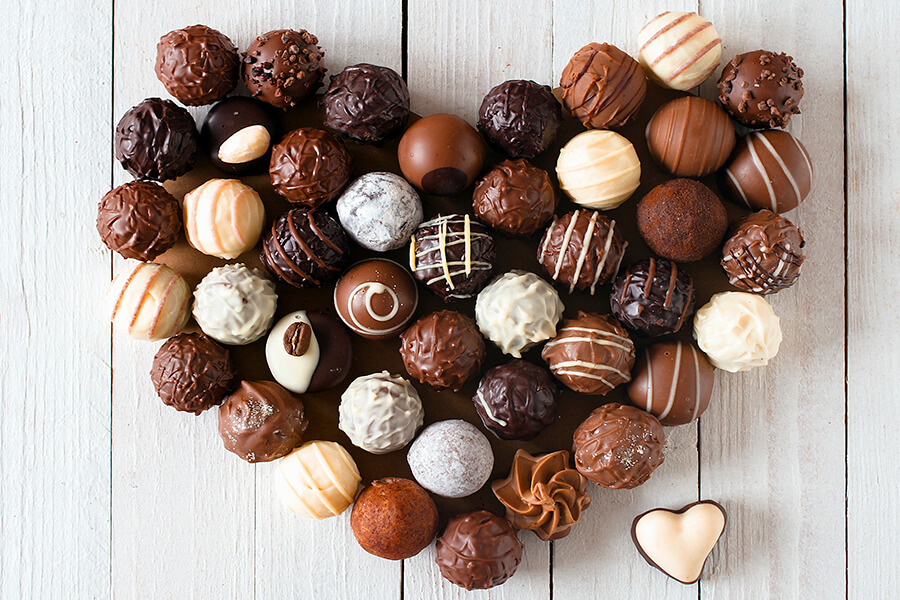 домашние шоколадные конфеты с фото 