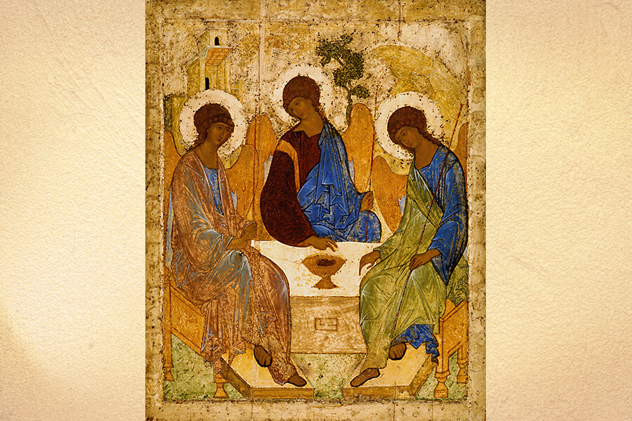 икона Троицы Андрея Рублева