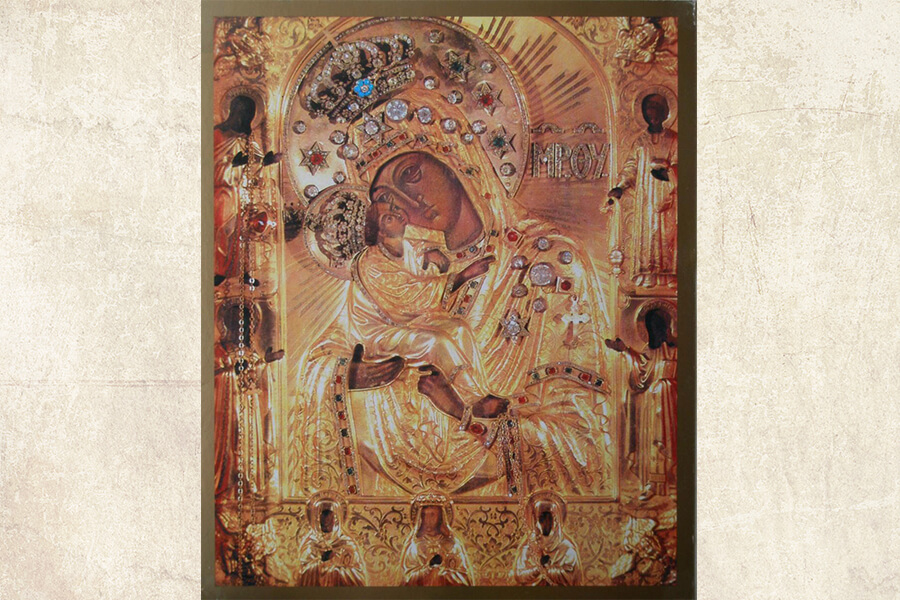 Древняя Почаевская икона Божией Матери 
