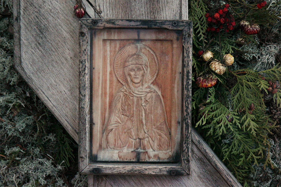 икона матушки на кресте