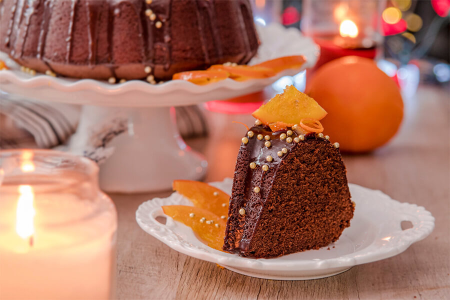 постный апельсиново-шоколадный кекс рецепт
