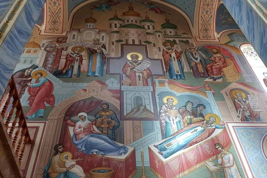 Фреска с житием святителя Кирилла